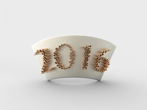 new year 2016 Modello 3D