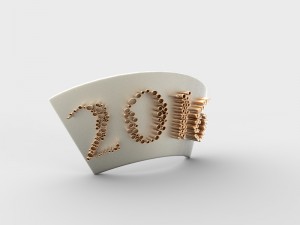 new year 2016 3D Model