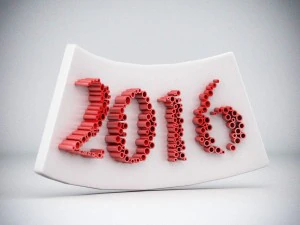 новый год 2016 3D Модель