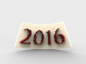 new year 2016 3Dモデル