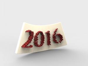 new year 2016 3Dモデル