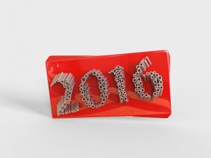 new year 2016 Modello 3D