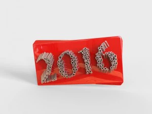 nieuwjaar 2016 3D Model