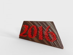 new year 2016 3D 모델