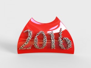 new year 2016 Modello 3D