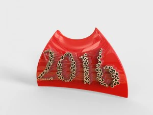 new year 2016 3D Model