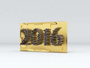 new year 2016 Modelo 3D