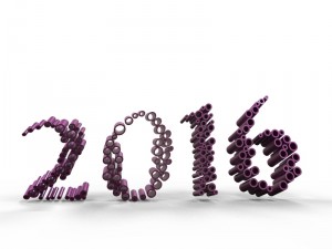 new year 2016 Modello 3D