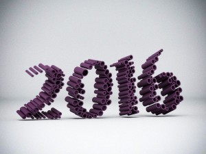 new year 2016 3D Model