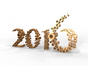 new year 2016 Modello 3D