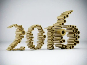 new year 2016 3D Model