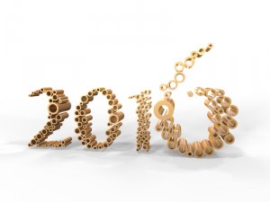 new year 2016 3D Model