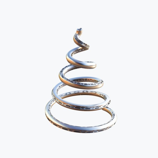 christmas tree 3D Model .c4d .max .obj .3ds .fbx .stl .blend 