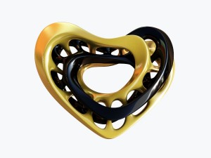 love heart 3D मॉडल