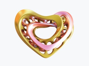 love heart 3D मॉडल