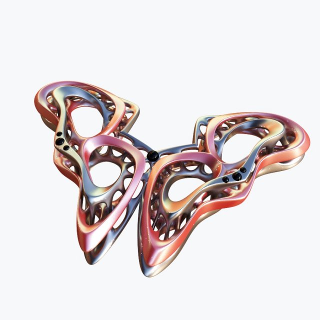 butterfley Modello 3D .c4d .max .obj .3ds .fbx .stl .blend 