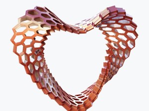 love heart Modello 3D