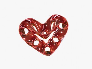 love heart Model 3D