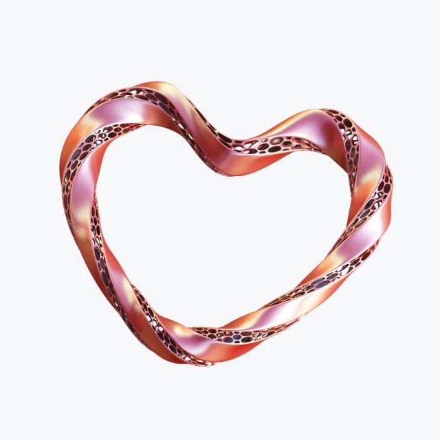 love heart 3D मॉडल .c4d .max .obj .3ds .fbx .stl .blend