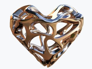 love heart Modello 3D