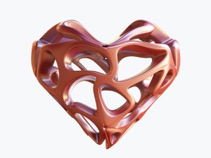 love heart Modello 3D