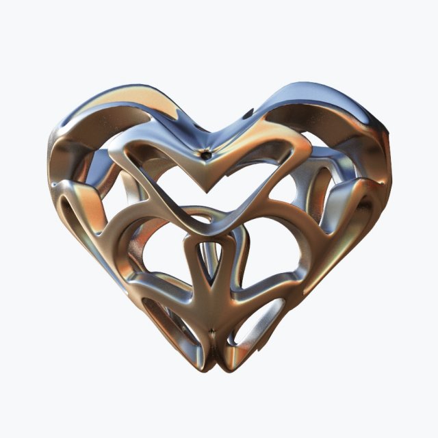 love heart 3D Модель .c4d .max .obj .3ds .fbx .stl .blend 