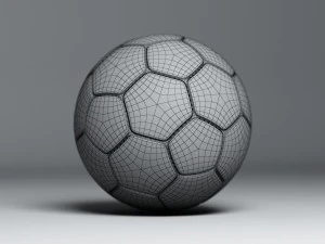 bola de futebol Modelo 3D