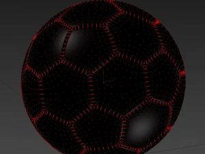 bola de futebol Modelo 3D