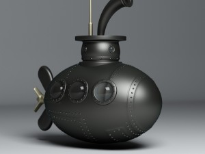submarine Modello 3D