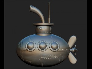 submarine 3D Model