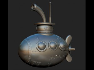 submarine 3D Model