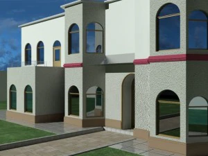 evin dış cephesi 3D Model