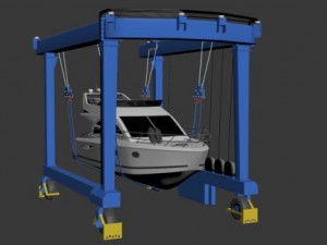 boat lift 3D Model