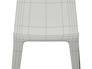 white chair 3D मॉडल