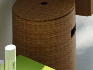 wicker basket 3D Model