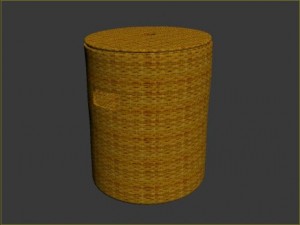 wicker basket 3D Model