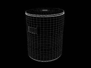 wicker basket 3D Model