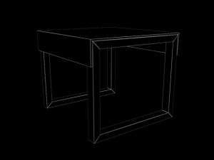 green table Modèle 3D