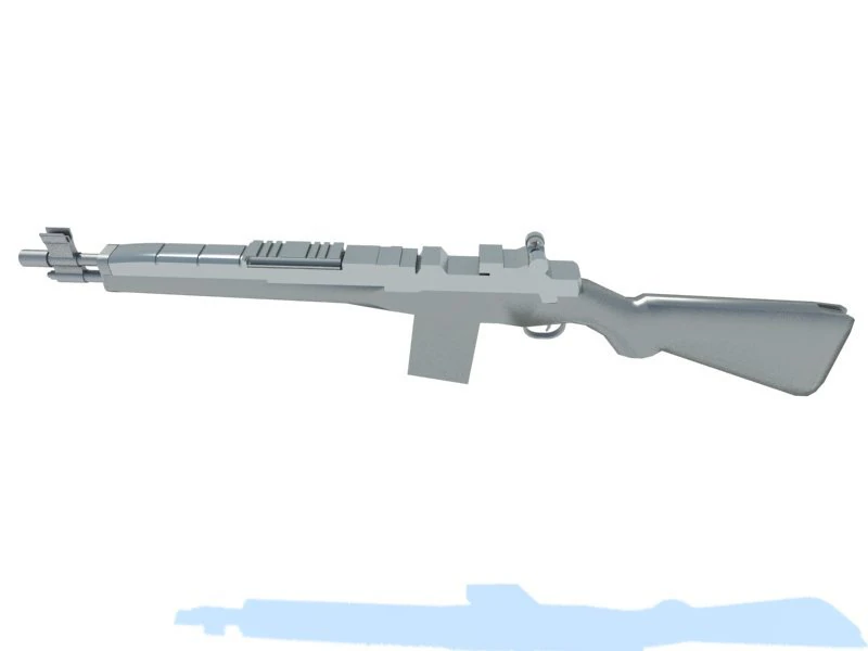 m14 short version 3D Model .c4d .max .obj .3ds .fbx .stl .blend 