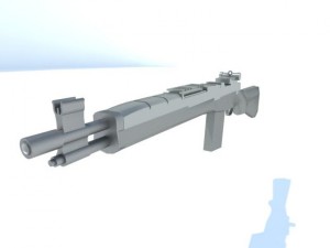 m14 short version Modello 3D