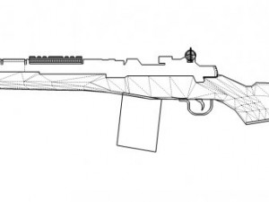 m14 short version Modello 3D