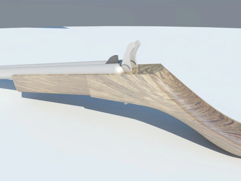 doppio fucile Modello 3D .c4d .max .obj .3ds .fbx .stl .blend 