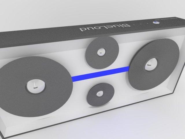 bluetooth speaker 3D Model .c4d .max .obj .3ds .fbx .stl .blend 