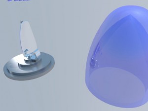 blue police light Modelo 3D