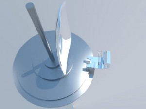 blue police light Modelo 3D