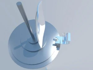 blue police light 3D Model