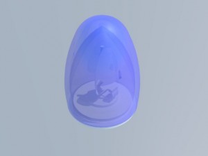 blue police light Modelo 3D