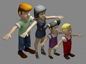 निम्न पाली लोग 3D मॉडल