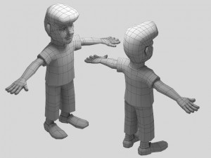 low poly people Modello 3D