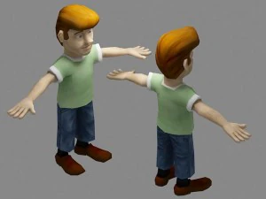 low poly people 3D Model